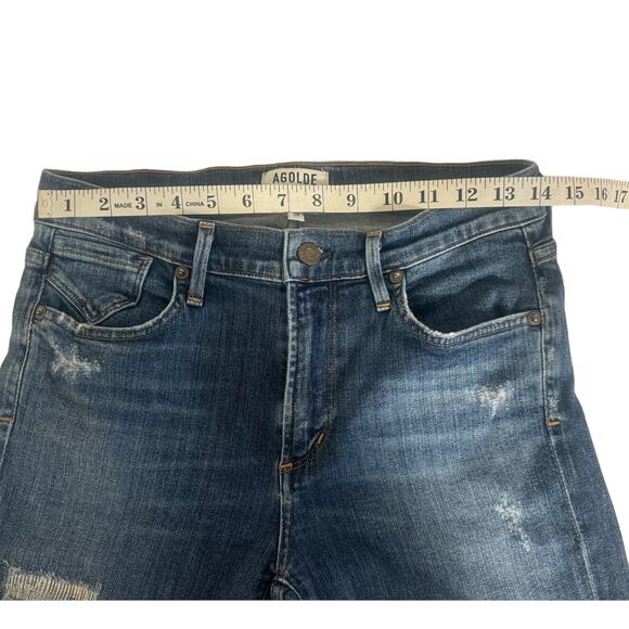 AGOLDE Sophie High Rise Distressed Skinny Jeans in Kansas City Size 28 - Picture 11 of 13